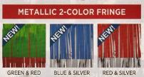 metallic 2 color fringe 2