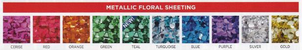 metallic floral